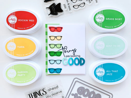 card with pairs of glasses and sentiment