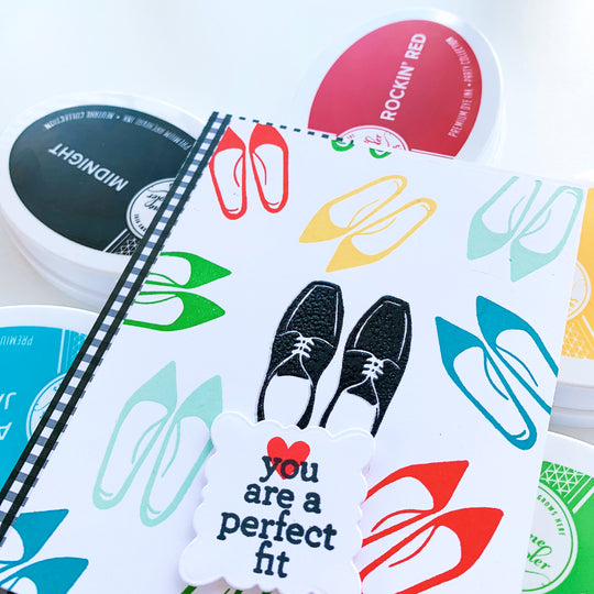 you are a perfect fit card with scallop frame