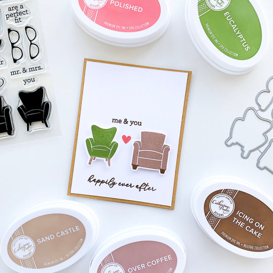 me and you card with two chairs
