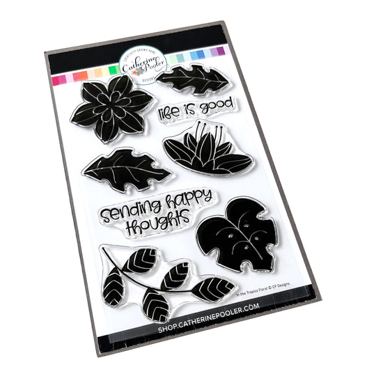 In the Tropics Floral Stamp Set