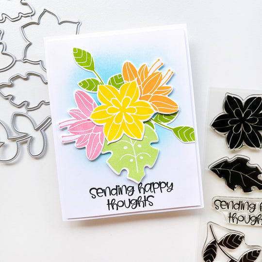 In the Tropics Floral Stamp Set