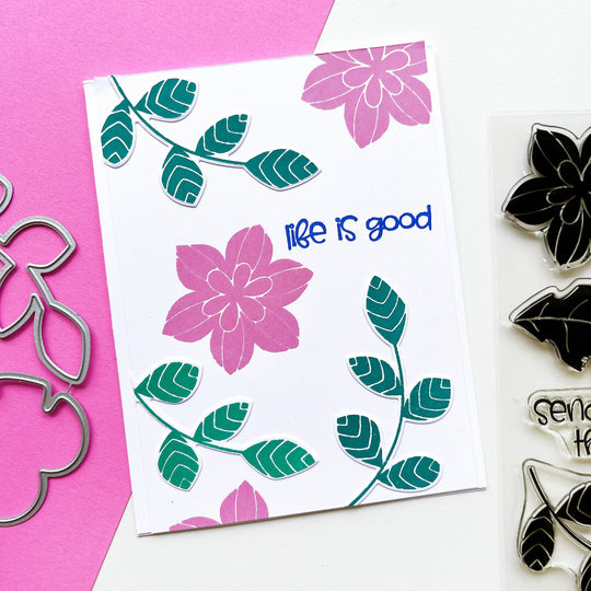 In the Tropics Floral Stamp Set