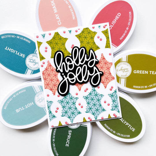 Holly Jolly Layered Word Dies