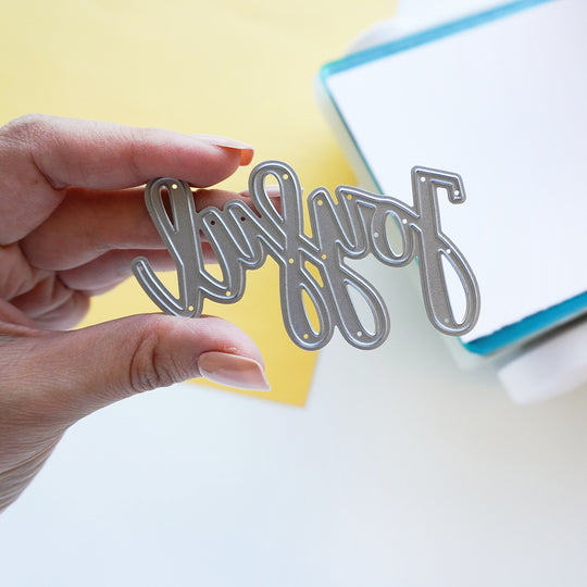 Joyful word die