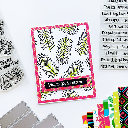 Just Right Duos Sentiments Stamp Set