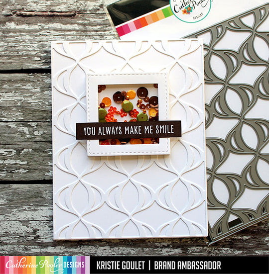 you always make me smile shaker card