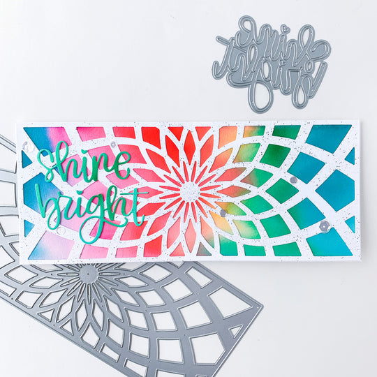 Shine Bright over rainbow Light burst blend
