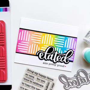 So Very Elated Sentiments Stamp Set