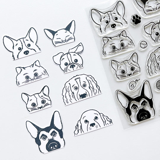 More Peeking Pets stamp set