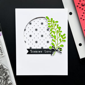 sending love card made with Natural Flourishes Stamp Set