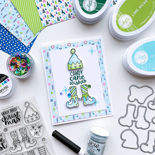 candy cane wishes card