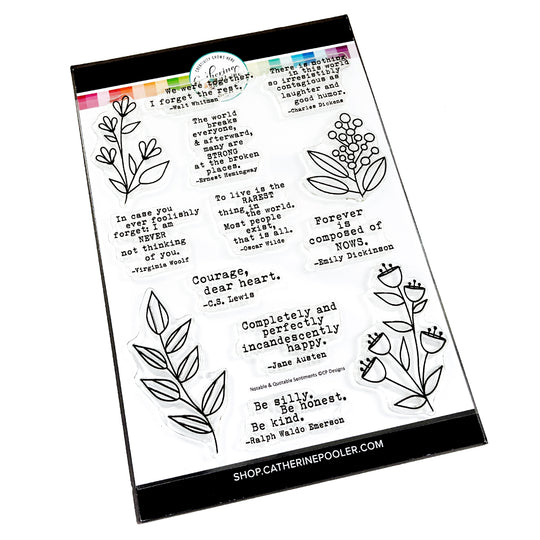 Notable & Quotable Sentiments Stamp set
