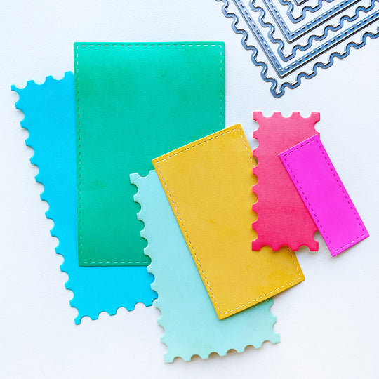 Notecard Postage Dies