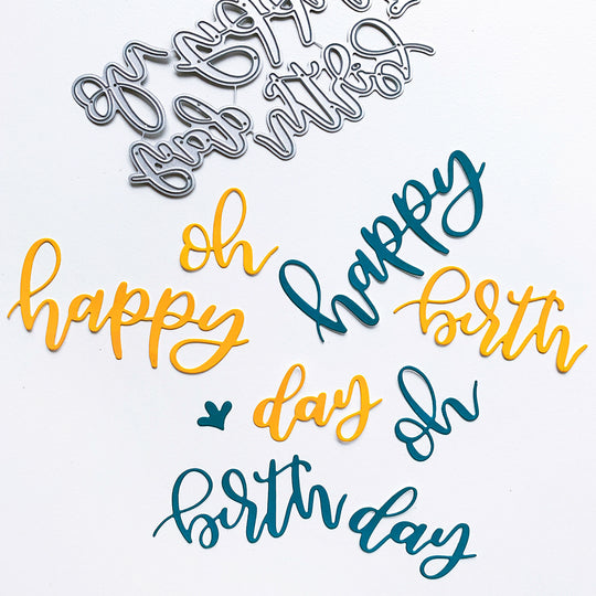 Oh, Happy Day Word Dies Samples