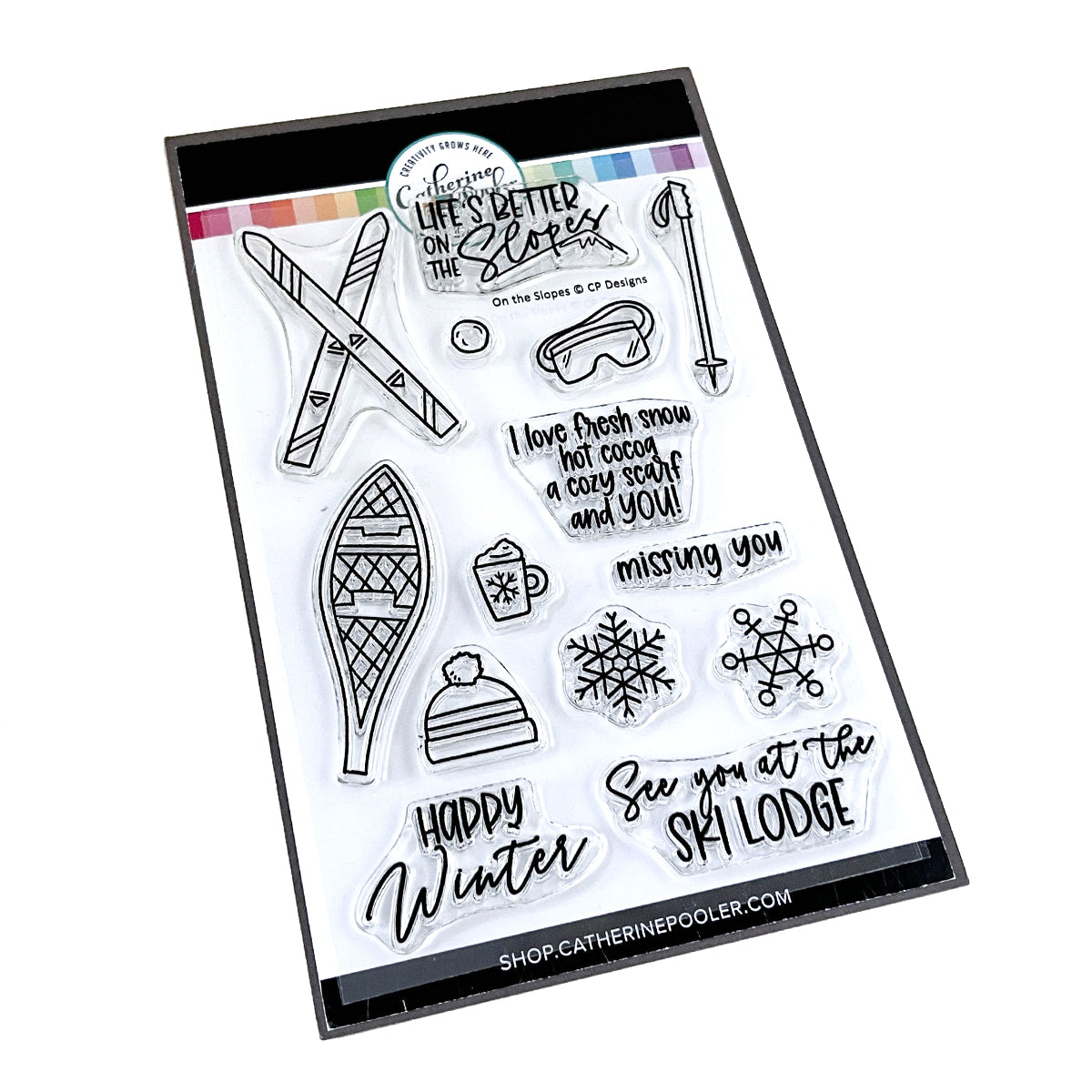 Catherine Pooler Designs - Clear Stamps - on The Slopes