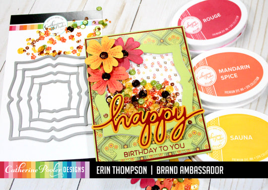 happy birthday shaker card