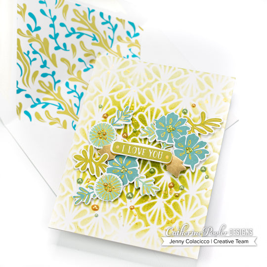 I love you card with refuse to sink stamps