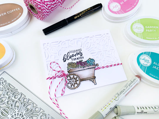 happiness blooms from within card with savannah cover plate