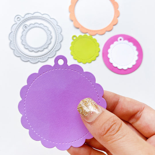 Using the Scallop Tag Duo dies