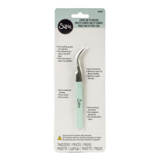 Curved Fine Tip Tweezers by Sizzix