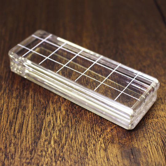 Acrylic Grid Stamping Block Rectangle
