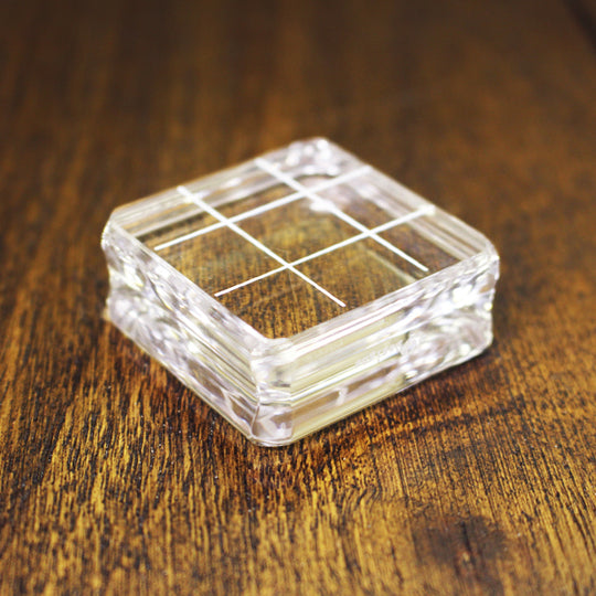 Acrylic Grid Stamping Block  1-1/2 x 1-1/2"
