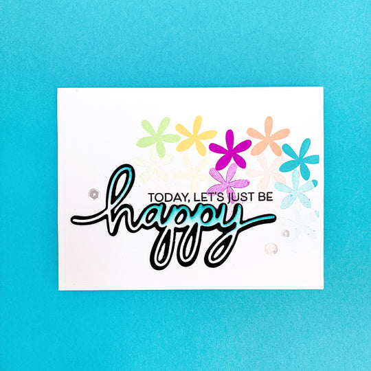 card with flowers and sentiment