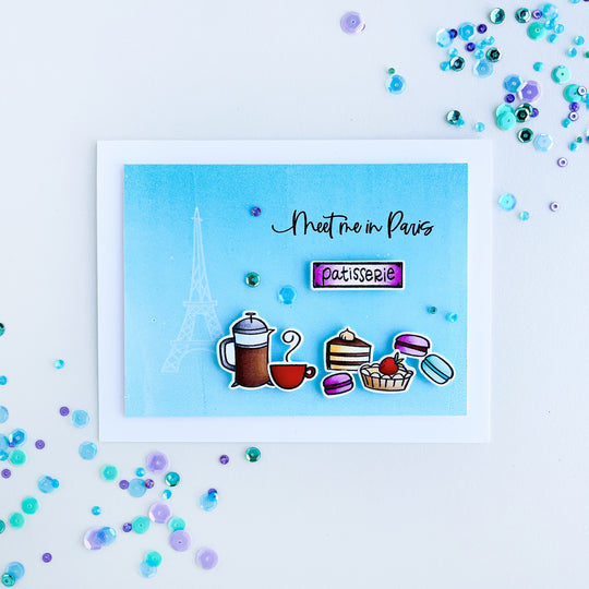 meet me in paris with dreaming of France stamps