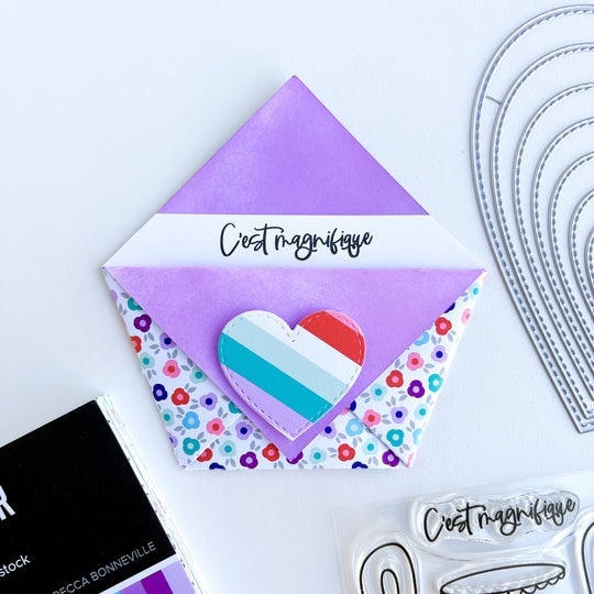 envelope made with Under the Eiffel Tower Patterned Paper