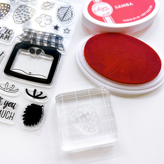 Strawberries & Jam Stamp Set