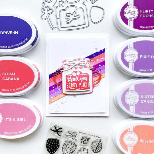 Strawberries & Jam Stamp Set