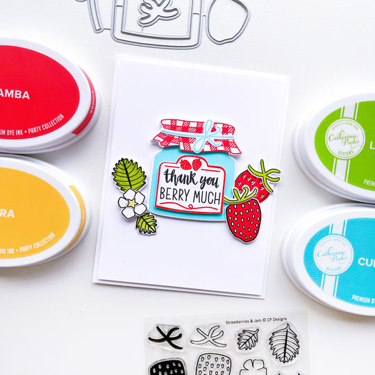 Strawberries & Jam Stamp Set