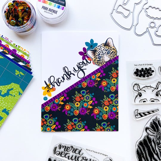 World of Thanks Sentiments Stamp Set