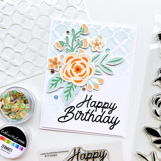 Inside Out Birthday Sentiments Stamp Set