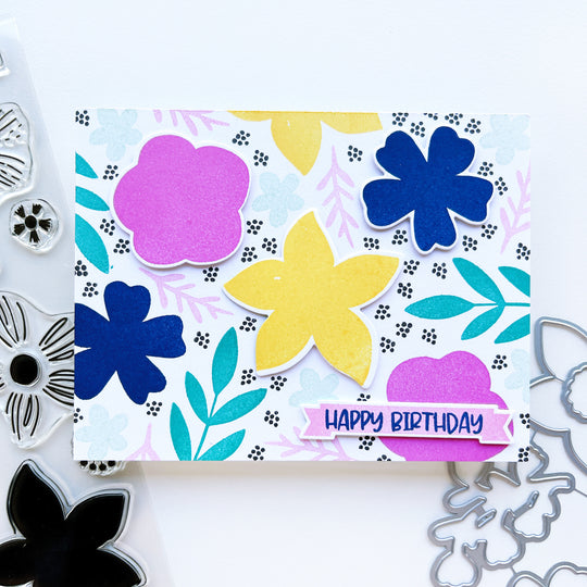 Tussy Mussy Floral Stamp Set