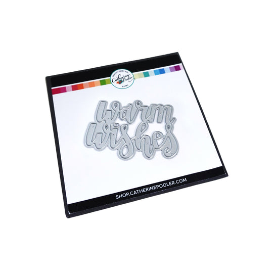 Warm Wishes Word Die