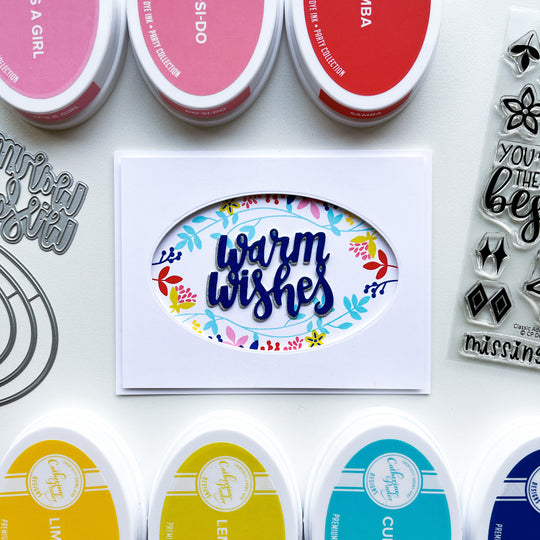 Warm Wishes Word Die