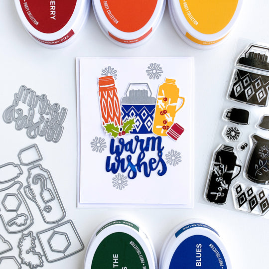 Warm Wishes Word Die