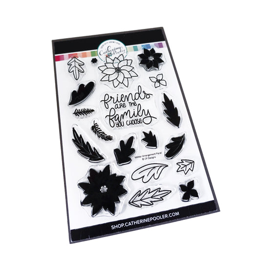 Winter Arrangement Floral Stamp Set