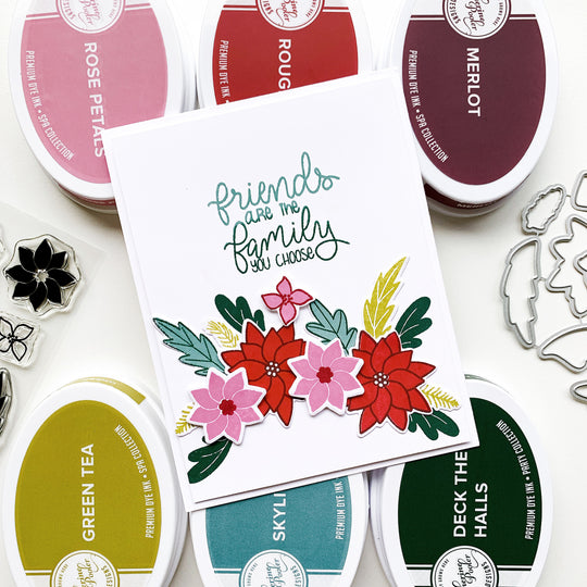 Winter Arrangement Floral Stamp Set