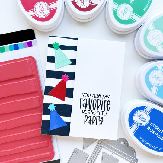 Wonky Stripe Background Stamp