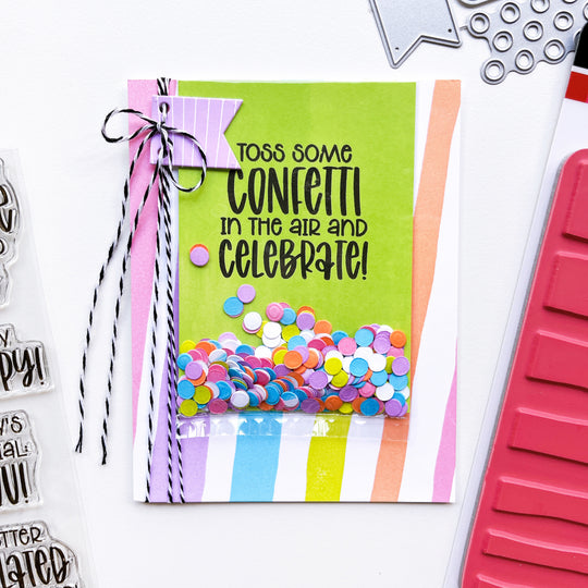 Wonky Stripe Background Stamp