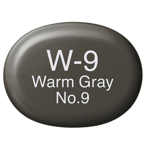 W9 Warm Gray No. 9 Copic Sketch Marker