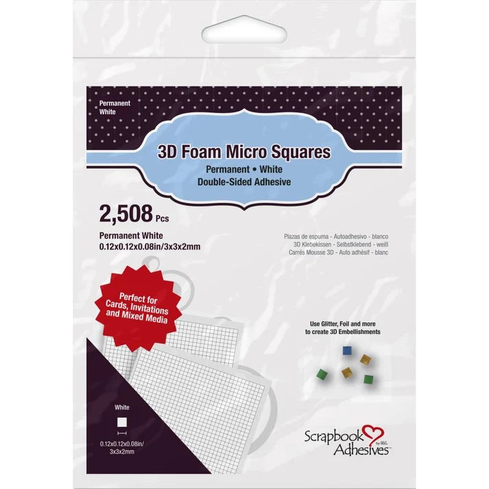 White Foam Micro Squares