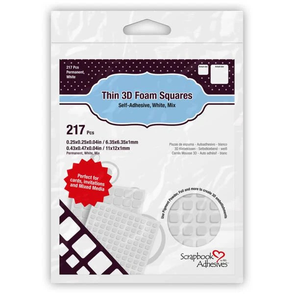 White Foam Thin Squares