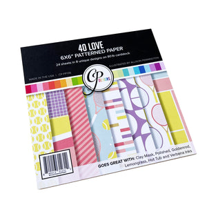 40 Love 6x6 patterned paper