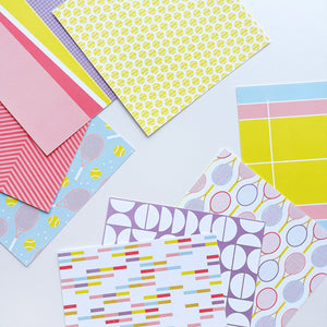 8 Prints of the 40 Love 6x6 patterned paper