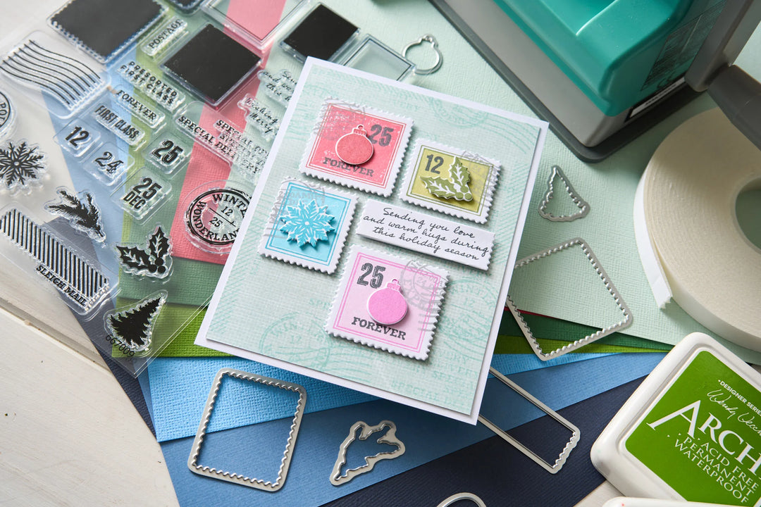 Special Delivery Stamp Set with Framelits by Sizzix