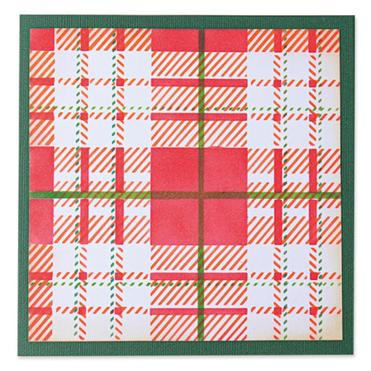 Tartan Layered Stencils by Sizzix