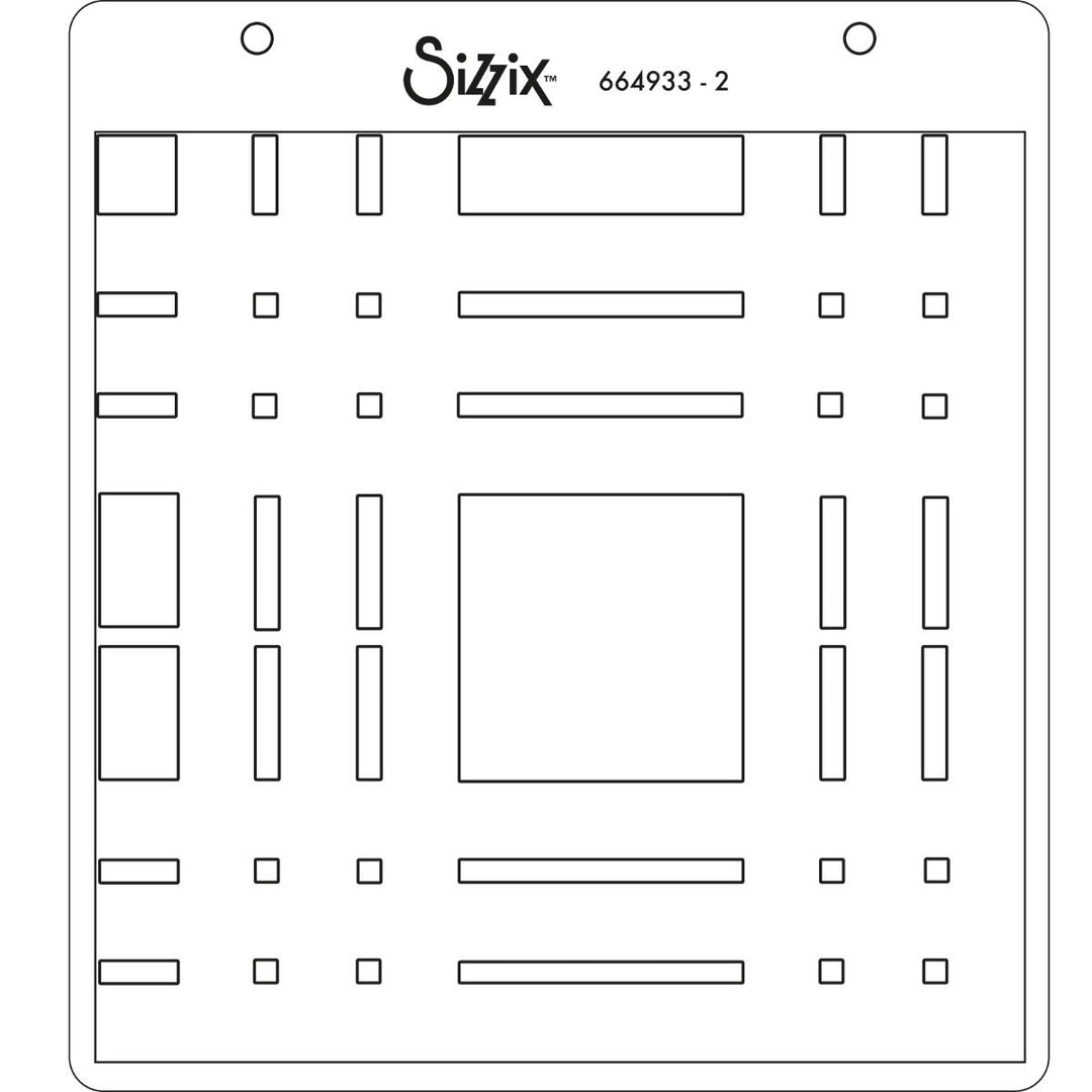 Tartan Layered Stencils by Sizzix